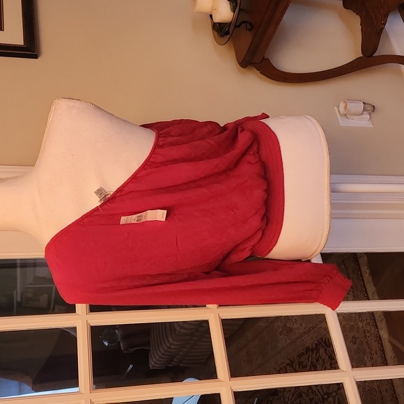 NWT American Eagle one sleeve crop blouse L - Picture 4 of 5